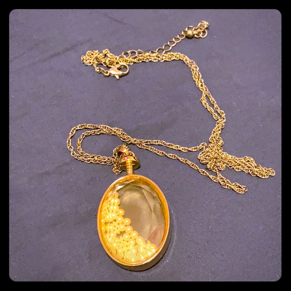 3/$15 Gold Pearl Pendent